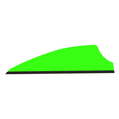 Q2i Fusion-II Vanes Neon Green 21 in 100 pk Q02043