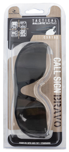 Radians CSB102-2CS Bravo Glasses 99% UV Rated Black Frame with Gray Rubber Temple Sleeves