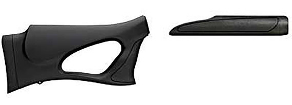 REM Arms Accessories R18610 Stock & Forend Set Black Synthetic Fixed ShurShot Thumbhole with R3 Recoil Pad for 12 Gauge Remington 11-87, 1100
