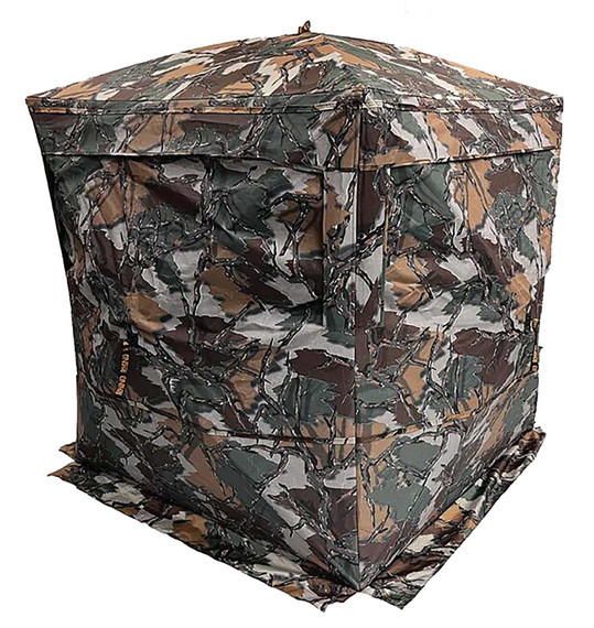 Rhino Blinds R180STPRED Rhino-180 5-Hub Design See Through Realtree Edge 150 Denier/Mesh 58 in x 55 in, 66 in High