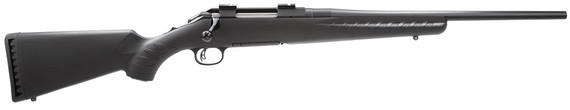 Ruger American Compact Rifle 6946, 22-250 Remington, 18 in BBL, Bolt Action, Black Comp Stock, Mt Black Finish, 4 + 1 Rd