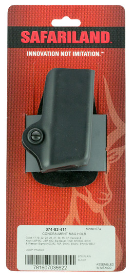 Safariland 07483411 Model 74 Magazine Pouch Black Thermal Molded Laminate