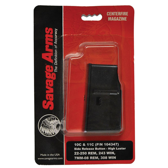 Savage Arms 4 Round High Luster Blue Mag For 10GC/11GC/14 223 Rem/204 Ruger