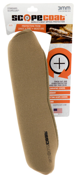 Sentry 10SC05CB Scopecoat Scope Cover 10.5 inx30mm Medium Slip On Laminate Coyote Brown