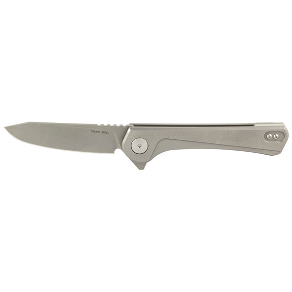Sharps Bros. Meanstreak SBKF01, Folding Knife, 3.5 in Drop Point Blade, Plain Edge, 8.375 in Overall Length