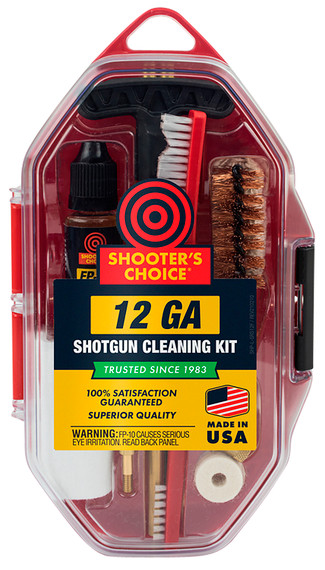 Shooters Choice SRS12 Cleaning Kit 12 Gauge Firearm Type Shotgun Bronze/Nylon Bristle