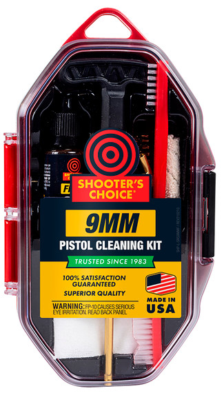 Shooters Choice SRS9MM Cleaning Kit 9mm/38 Cal Firearm Type Handgun Bronze/Nylon Bristle