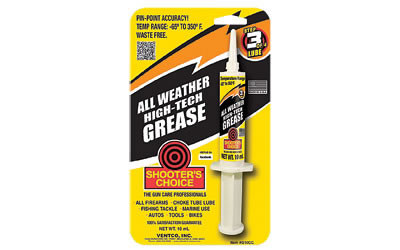 Shooter's Choice Synthetic All-Weather High-Tech Gun Grease, Liquid, 10cc, 12/Box, Syringe G10CC-12