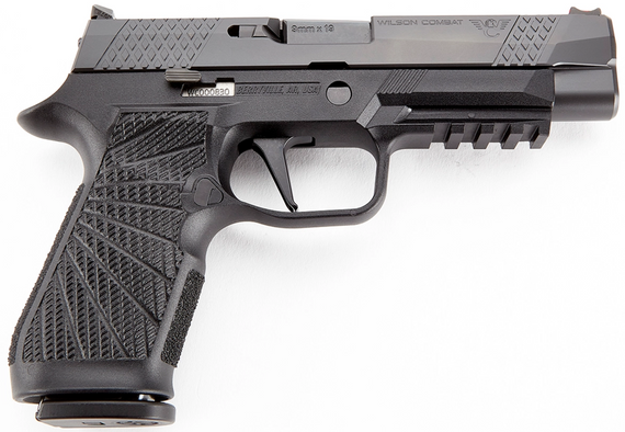 Sig & Wilson Combat P320 Full-Size Pistol SIG-WCP320F-9BATS, 9mm, 4.7 in, Action Tuned, Straight Trigger, Black, 17 Rds