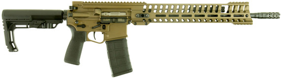 Patriot Ordnance Factory 01145 P415 Edge 223 Rem,5.56x45mm NATO 16.50 in 30+1 Burnt Bronze Rec Black 6 Position MFT Stock/Grip, Rifle
