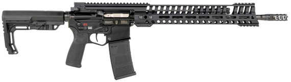 Patriot Ordnance Factory 01143 P415 Edge 223 Rem,5.56x45mm NATO 16.50 in 30+1 Black Hard Coat Anodized 6 Position MFT Stock, Rifle