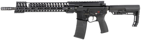 Patriot Ordnance Factory 01143 P415 Edge 223 Rem,5.56x45mm NATO 16.50 in 30+1 Black Hard Coat Anodized 6 Position MFT Stock, Rifle