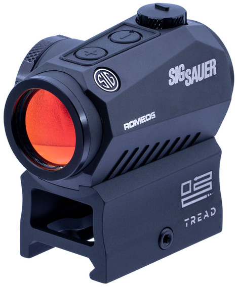 Sig Sauer Electro-Optics SOR52010 Romeo5 Tread MSR/Shotguns/Handguns 1x20mm 2 MOA Red Dot Black Picatinny