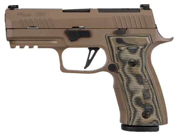 Sig Sauer P320 AXG Scorpion Pistol 9MM 10+1 NS 320AXGCA-9-CW-SCPN-R2-10 9mm 3.9 in FDE