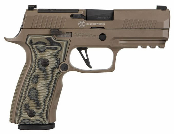 Sig Sauer P320 Carry ACG Scorpion Pistol 320AXGCA-9-CW-SCPN-R2. 9mm, 3.9", Optic_Ready, FDE Cerakote, 17 Rds