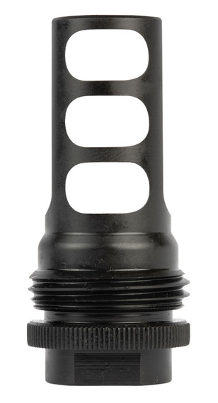 SilencerCo AC4752 ASR Muzzle Brake Black Steel with 5/8 in-24 tpi Threads for 270 Cal