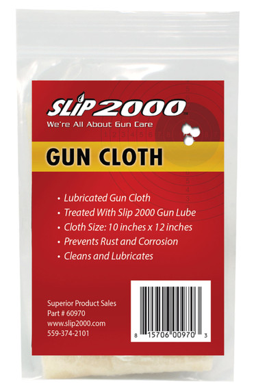 SLIP 2000 (SPS MARKETING) 60970 Gun Cleaning Cloth 10 in x 12 in