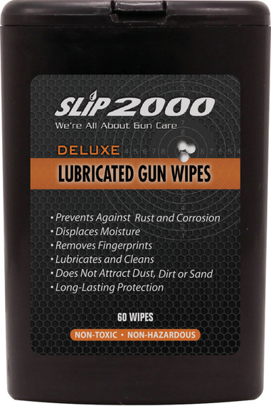 SLIP 2000 60614 Deluxe Lubricated Gun Wipes 60 Count