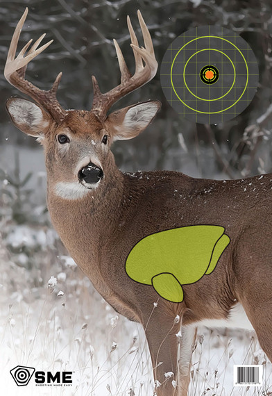 SME SMETRGDEER Deer Vital Point Target 3 Pack 16.5 in x 24 in