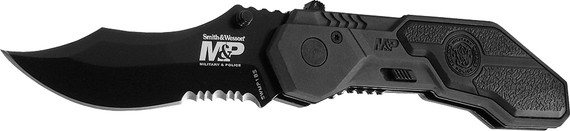 Smith & Wesson Knives SWMP1BS MP Black Blade Serrated