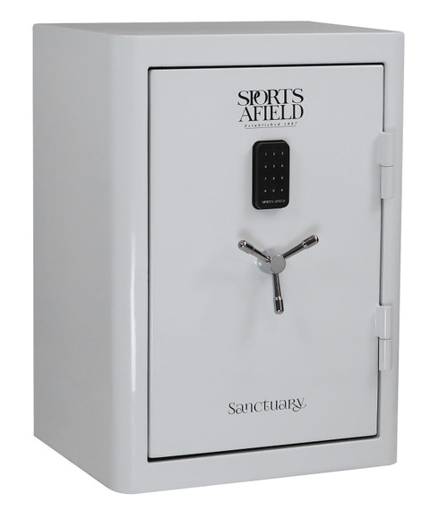 Sports Afield SA3525S Sanctuary Personal Safe Electronic 35 in H x 25 in W x 20 in D (Exterior) Steel Ivory High Gloss