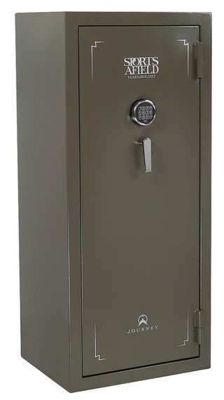 Sports Afield SA5524J Journey Gun Safe Electronic 55 in H x 24 in W x 20 in D Steel OD Green Texture