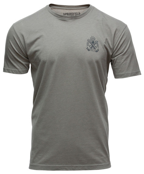 Springfield Armory GEP7122M Out West Mens T-Shirt Stone Gray Medium Short Sleeve