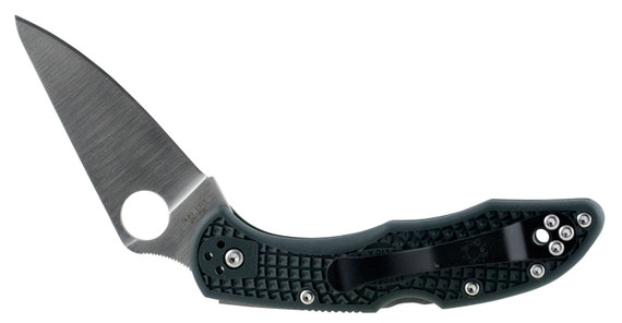 Spyderco C11PGRE Delica Green Fiberglass Reinforced Nylon ZDP189 Plain Edge
