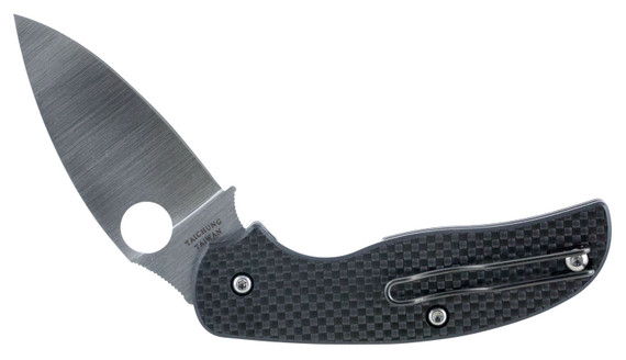 Spyderco C123CFP Sage Folder CPM-S30V 3 in Clip Point Plain Blade CF/G-10 Hndl