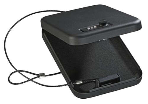 Stack-On PC95C Combination Lock Portable Security Case 6.5 in x 9.5 in x 1.75 in Black