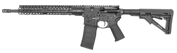Stag 15010122 Stag 15 Tactical 5.56x45mm NATO 16 in 30+1 Black Adjustable Magpul MOE SL Stock Black Magpul MOE Grip Left Hand