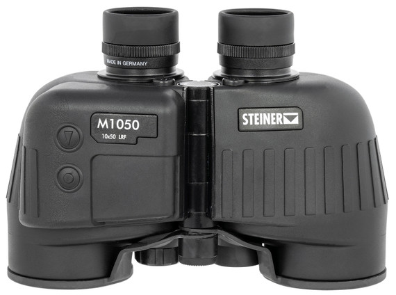 Steiner 2682 M1050 w/Laser Rangefinder 10x50mm Floating Prism Black Rubber Armor Makrolon