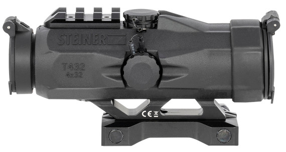 Steiner 8797762 T432 Black Rubber Armor 5x32mm Illuminated Red Rapid Dot 7.62 Reticle