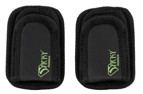 Sticky Holsters MMPX2 X2 Mini Single Black w/Green Logo Latex Free Synthetic Rubber (2 Pack)