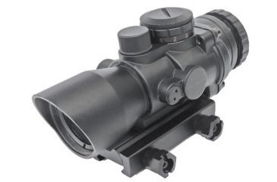 Sun Optics PS30332IR CQB II Prismatic Sight Scope, Illuminated Reticle, 3x 32mm Objective, Black Finish