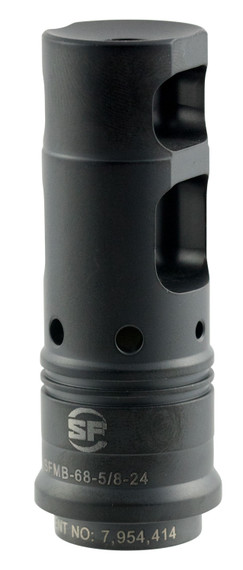 Surefire SFMB68 Suppressor Adapter Muzzle Brake 6.8mm 6.8 SPC Stainless Steel 2.7 in