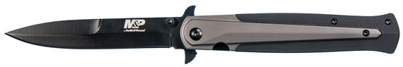 SW Knives 1085898 M&P Dagger 8Cr13MoV Stainless Steel Black Oxide Spear Point