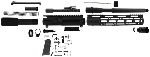 TacFire PK300LPK10 AR 300 Blackout Pistol Build Kit with Lower Parts Kit 10.5 in Black Parkerized Barrel