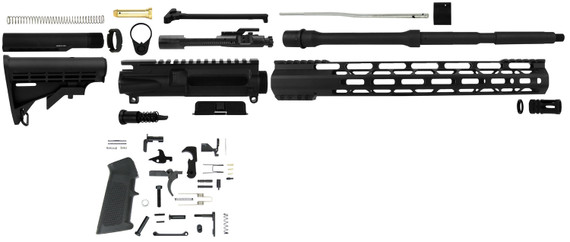 TacFire RK556LPK AR 5.56 NATO Rifle Build Kit with Lower Parts Kit 16 in Black Parkerized Barrel