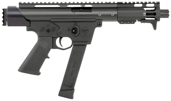 Tactical Superiority SIA-TAC09-055 Tac-9 9mm Luger 5.50 in Black Hard Coat Anodized Rec Picatinny Rail End Cap Black A2 Grip