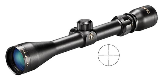 Tasco World Class Rifle Scope DWC39X40M, 3x-9x, 40mm Obj, 1 in Tube Dia, Matte, True Mil-Dot Reticle