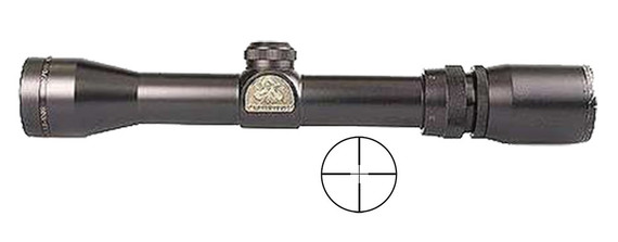 Thompson Center Hawken Hunter Rifle Scope 8656, 1x-5x, 32mm Obj, 1 in Tube Dia, Matte Black, Duplex Reticle