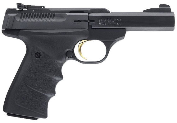 Browning 051408490 Buck Mark Standard Micro *CA Compliant 22 LR 10+1 4 in Slab Side Barrel, Matte Black Serrated Steel Slide & Aluminum Frame, Black Overmolded Grips, Pistol