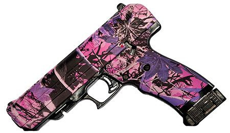 Hi-Point 34010PI JCP 40 S&W 10+1 4.50 in Black Steel Barrel, Hydro-Dipped Pink Camo Serrated Steel Slide, Hydro-Dipped Pink Camo Polymer Frame w/Picatinny Rail & Grip, Pistol