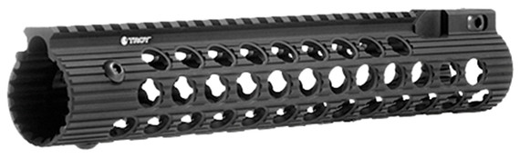 Troy STRXAL111BT0 Alpha Rail 11 in With Folding Sight Aluminum Black