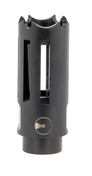 Ultradyne UD11020 Nighthawk Flash Hider Black Nitride 416R Stainless Steel with 5/8 in-24 tpi Threads, 2.50 in OAL & 4.30 oz Diameter for 7.62x39mm AR-Platform