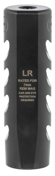 Ultradyne UD11240 Apollo LR Compensator Black Nitride 416R Stainless Steel with 5/8 in-24 tpi Threads, 3.50 in OAL & 1.04 in Diameter for 7mm AR-Platform