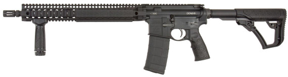 Daniel Defense 0214515175055 DDM4 V9 *CA Compliant 5.56x45mm NATO 16 in 10+1 Black Hard Coat Anodized 6 Position w/SoftTouch Overmolding Stock, Rifle