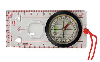 UST - Ultimate Survival Technologies Compass, 4.25 in x 2.25 in x .25 in, Extended Clear Base Plate for Improved Map Reading 20-310-455C
