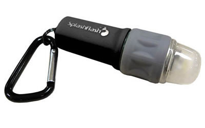 UST - Ultimate Survival Technologies SplashFlash Flashlight, LED, 25 Lumens, Carabiner Keychain, Black 20-17001-01